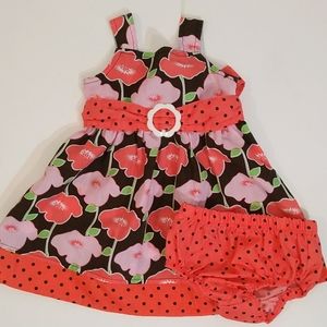 Floral Dress size 6/9 months